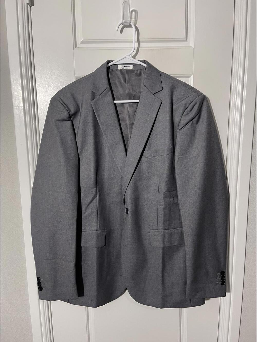 COOFANDY Suits for Men Size Medium Gray Blazer M238